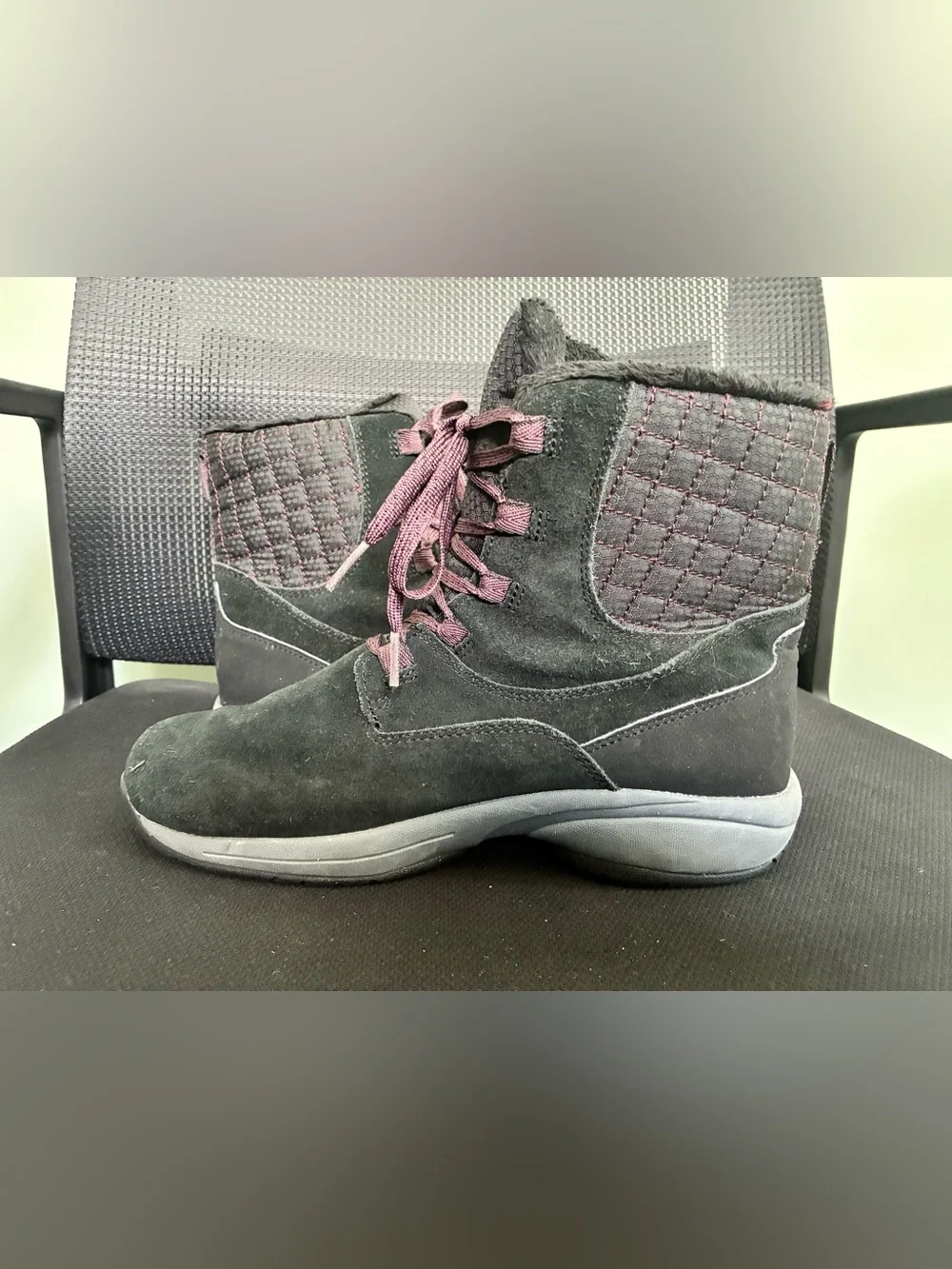 Merrell Jovilee Artica Waterproof Womens Winter Cole Suede Boots Sz 9 Black